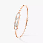 [Aura ]Move Pavé Diamond Bangle Bracelet M