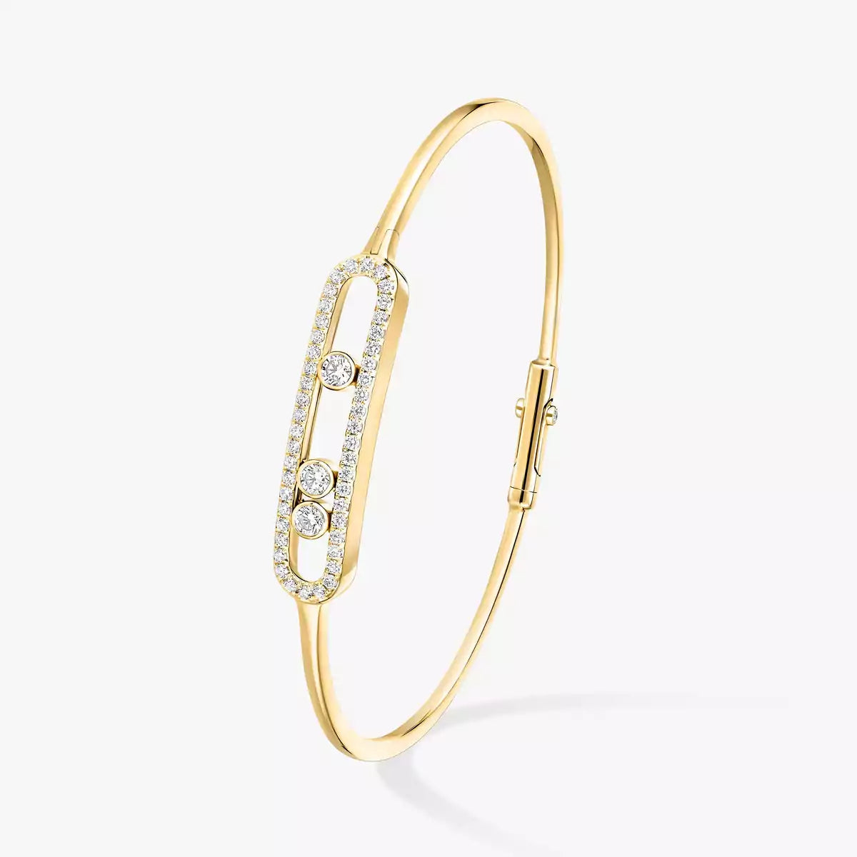 [Aura ]Move Pavé Diamond Bangle Bracelet M