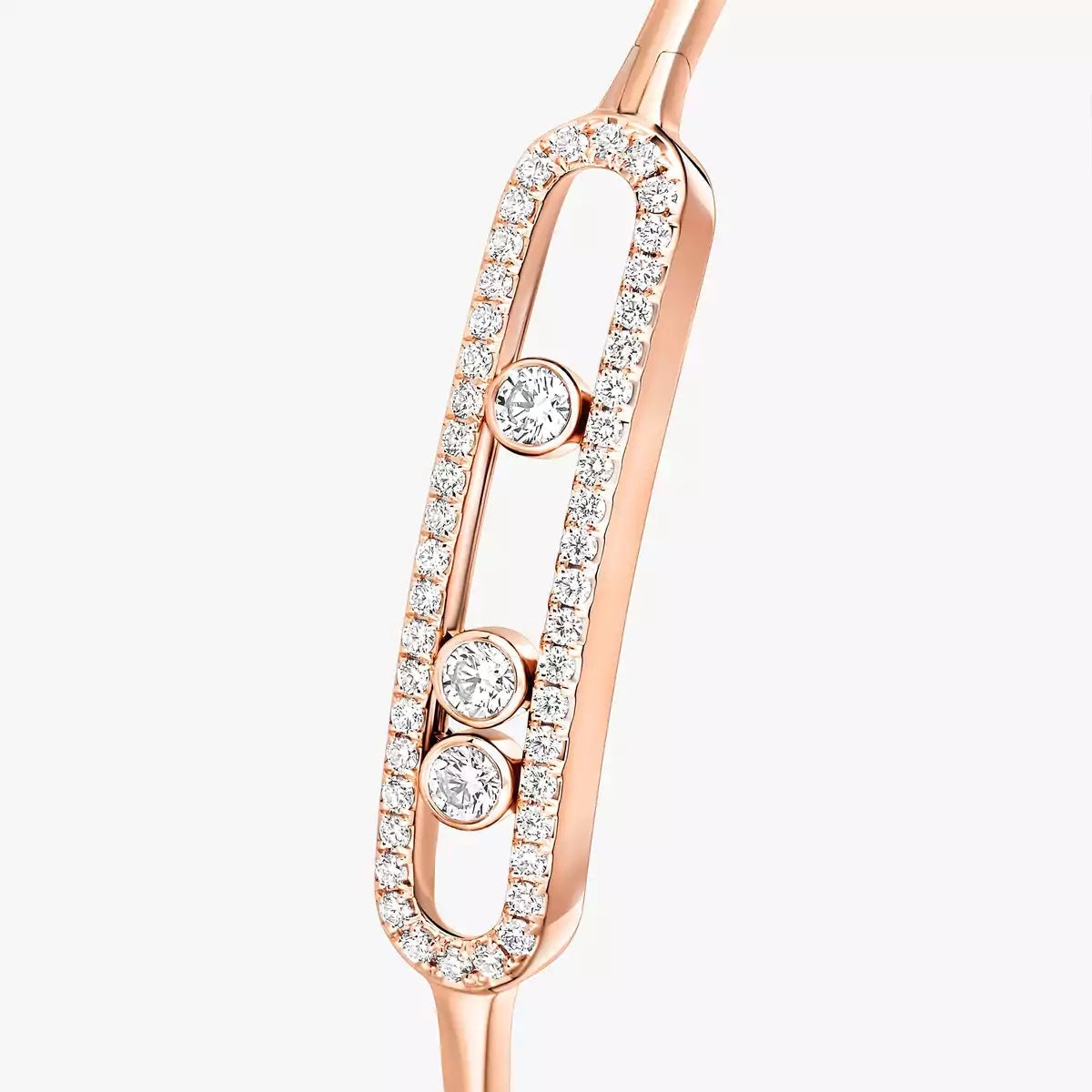 [Aura ]Move Pavé Diamond Bangle Bracelet M