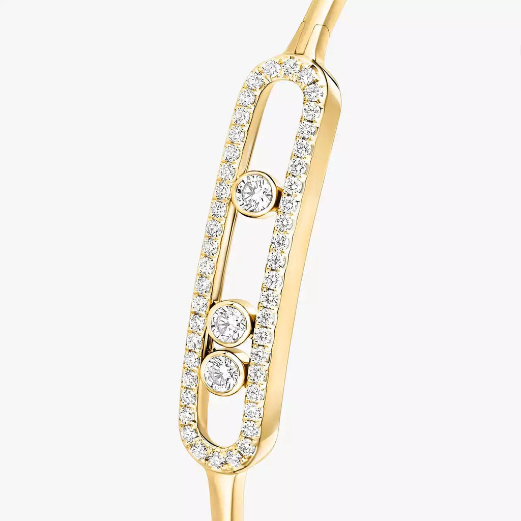 [Aura ]Move Pavé Diamond Bangle Bracelet M
