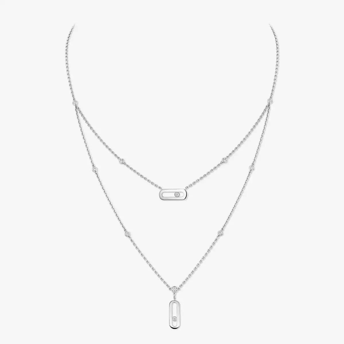 [Aura ]  Move Uno Diamond Necklace