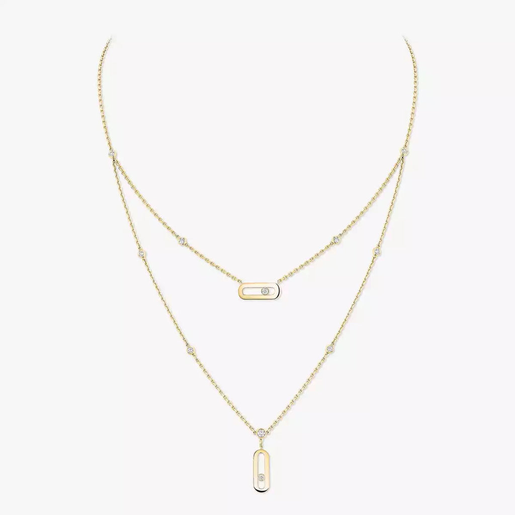 [Aura ]  Move Uno Diamond Necklace