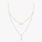 [Aura ]  Move Uno Diamond Necklace