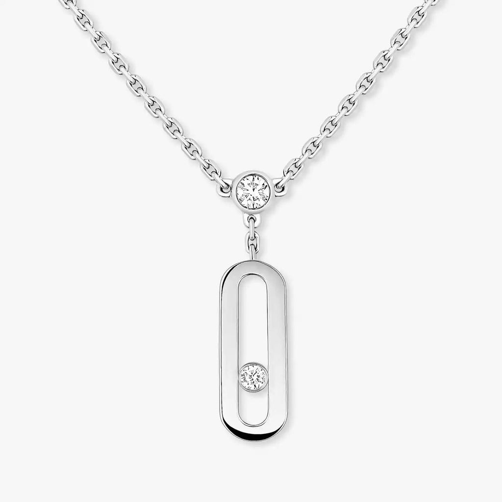 [Aura ]  Move Uno Diamond Necklace