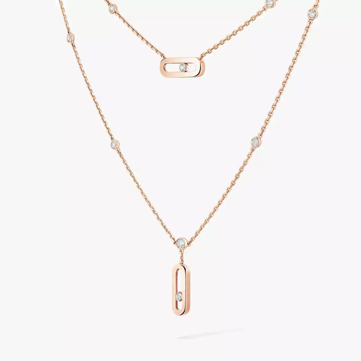 [Aura ]  Move Uno Diamond Necklace