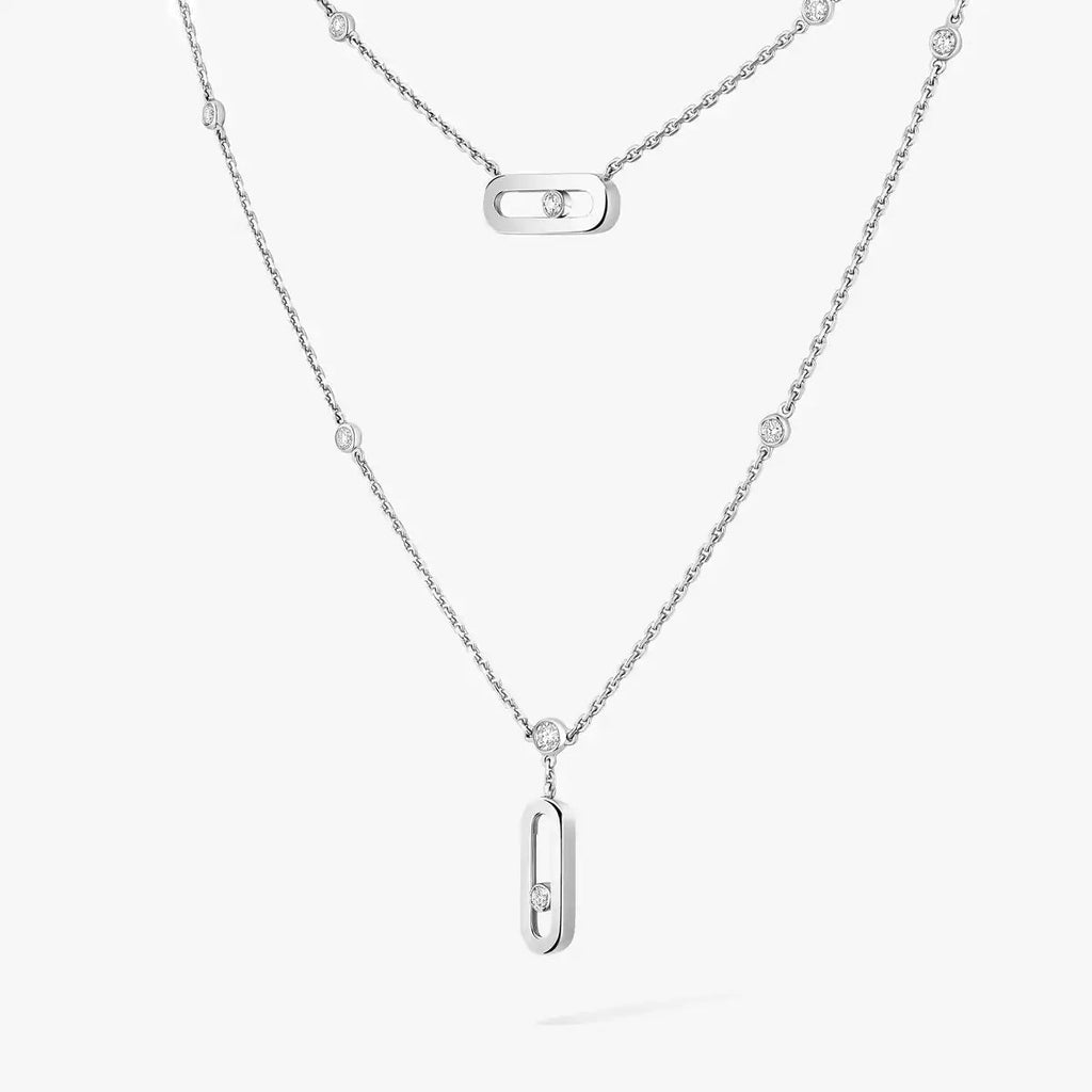 [Aura ]  Move Uno Diamond Necklace