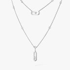 [Aura ]  Move Uno Diamond Necklace