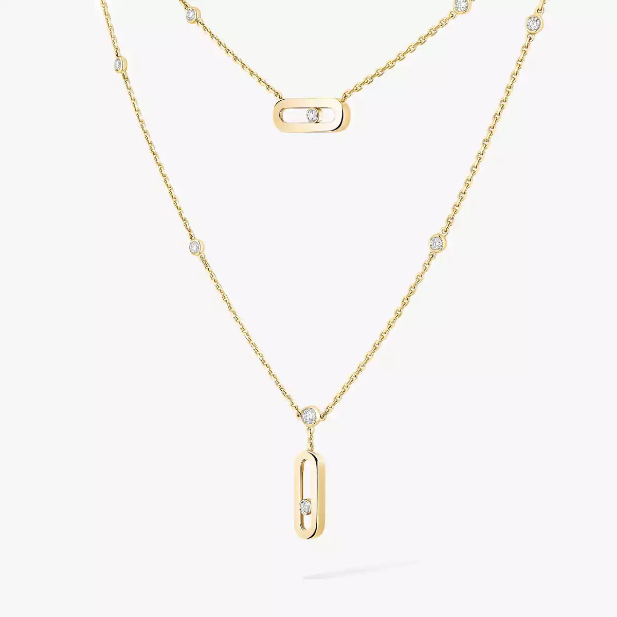[Aura ]  Move Uno Diamond Necklace