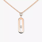 [Aura ]  Move Uno Gold Diamond Long Necklace