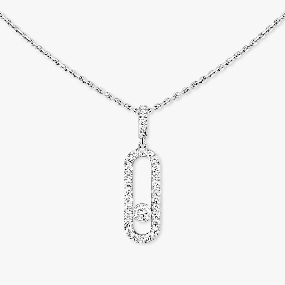 [Aura ] Move Uno Diamond Necklace in Rose Gold