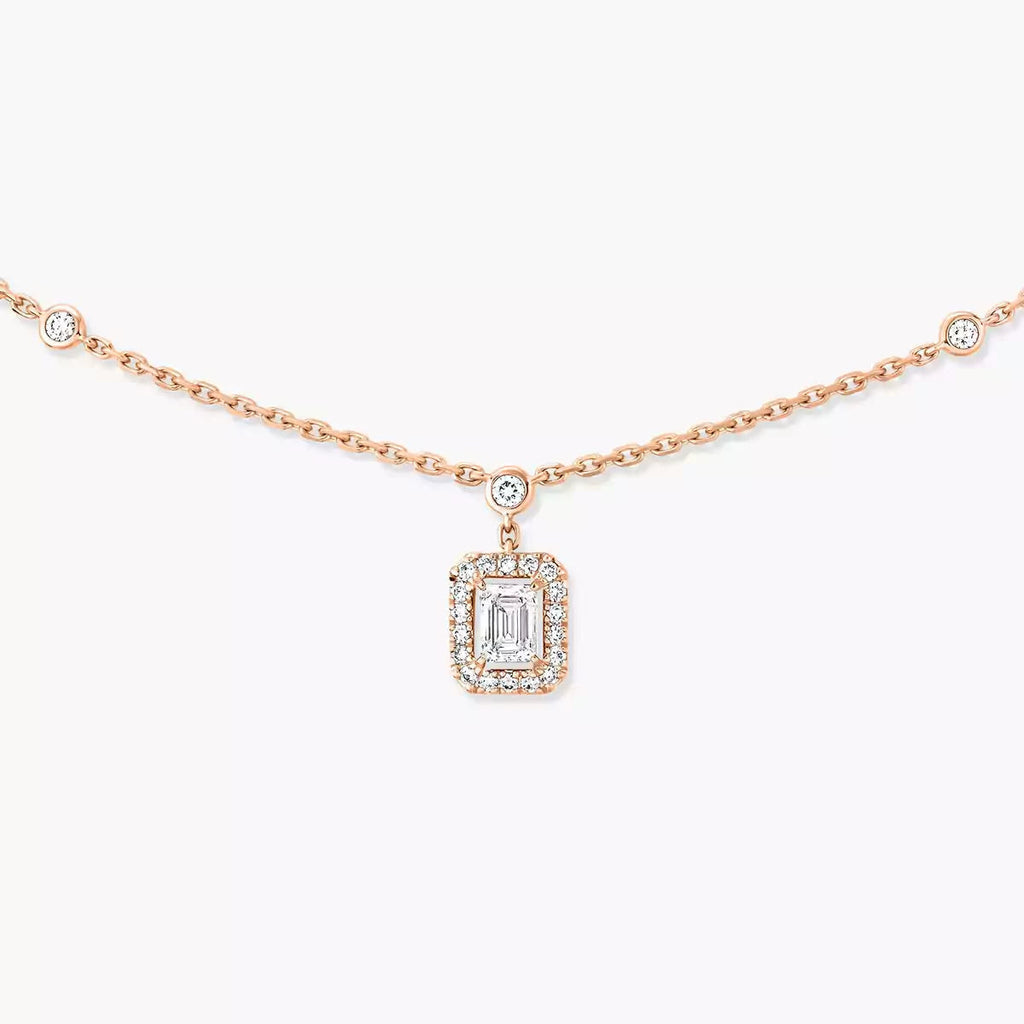 [Aura ] My Twin Diamond Necklace in Silver