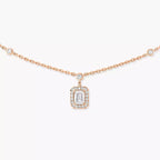 [Aura ] My Twin Diamond Necklace in Silver