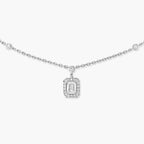 [Aura ] My Twin Diamond Necklace in Silver