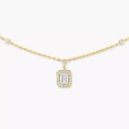 [Aura ] My Twin Diamond Necklace in Silver