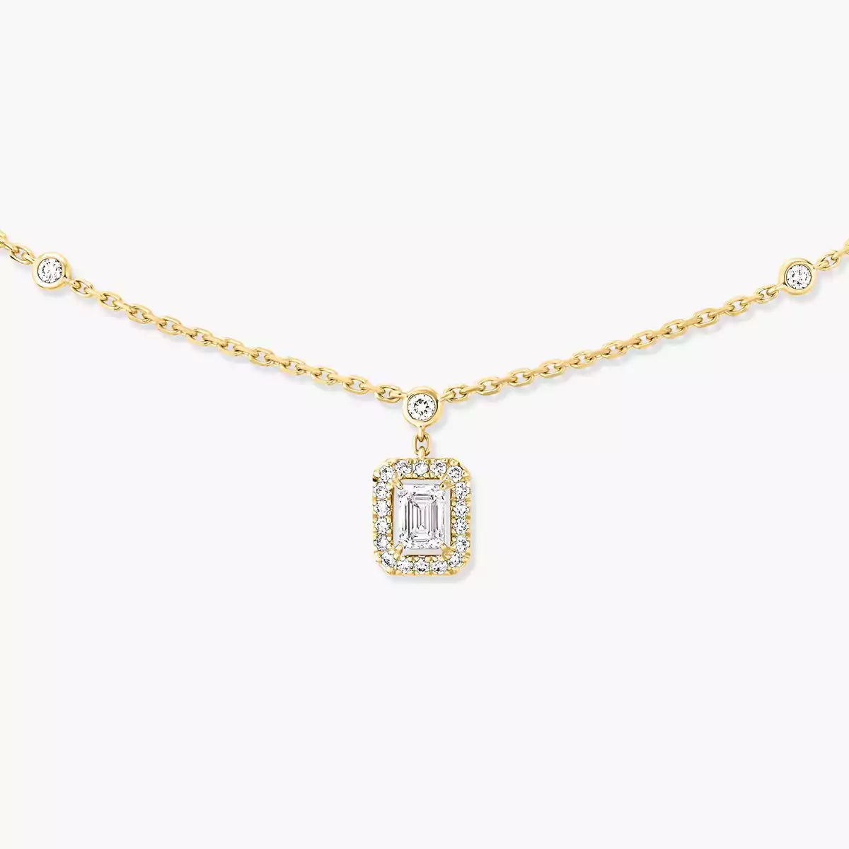 [Aura ] My Twin Diamond Necklace in Silver