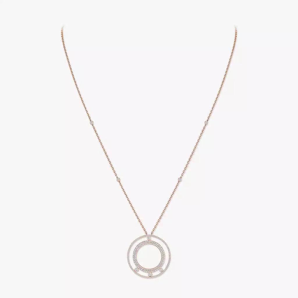 [Aura ] Move Romane Long Pave_-Set Diamond Necklace