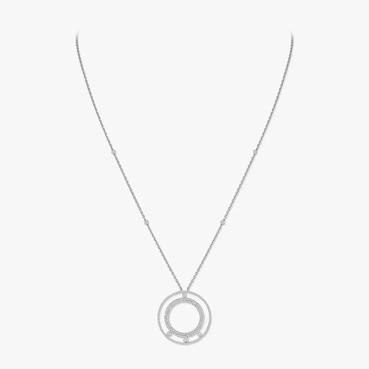 [Aura ] Move Romane Long Pave_-Set Diamond Necklace