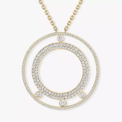 [⭐Aura ]Move Romane Long Pave_-Set Diamond Necklace