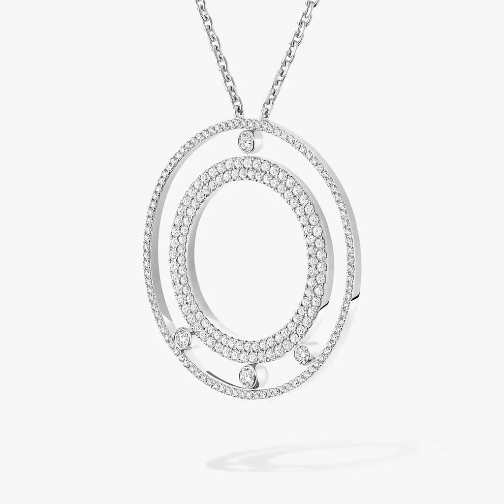 [Aura ] Move Romane Long Pave_-Set Diamond Necklace