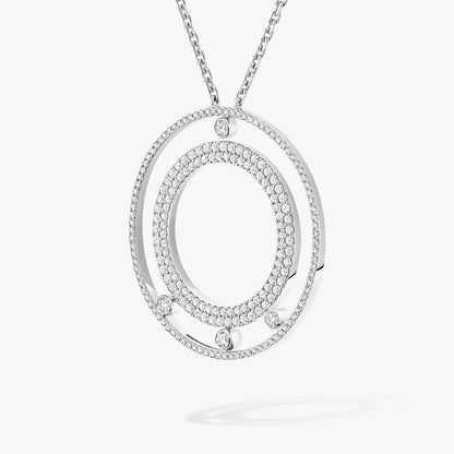 [⭐Aura ]Move Romane Long Pave_-Set Diamond Necklace