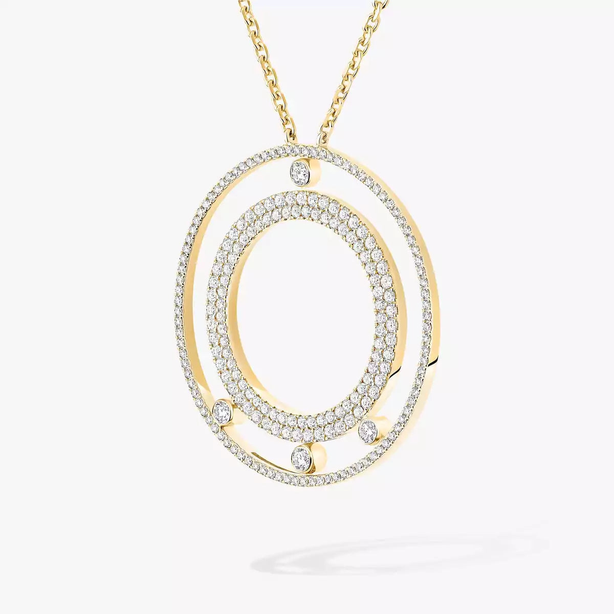 [⭐Aura ]Move Romane Long Pave_-Set Diamond Necklace