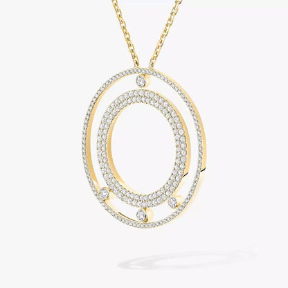 [⭐Aura ]Move Romane Long Pave_-Set Diamond Necklace