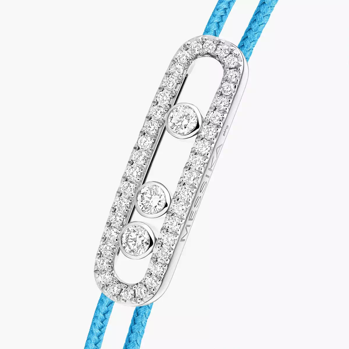 [Aura ]Messika Care(s) pink cord pavé bracelet