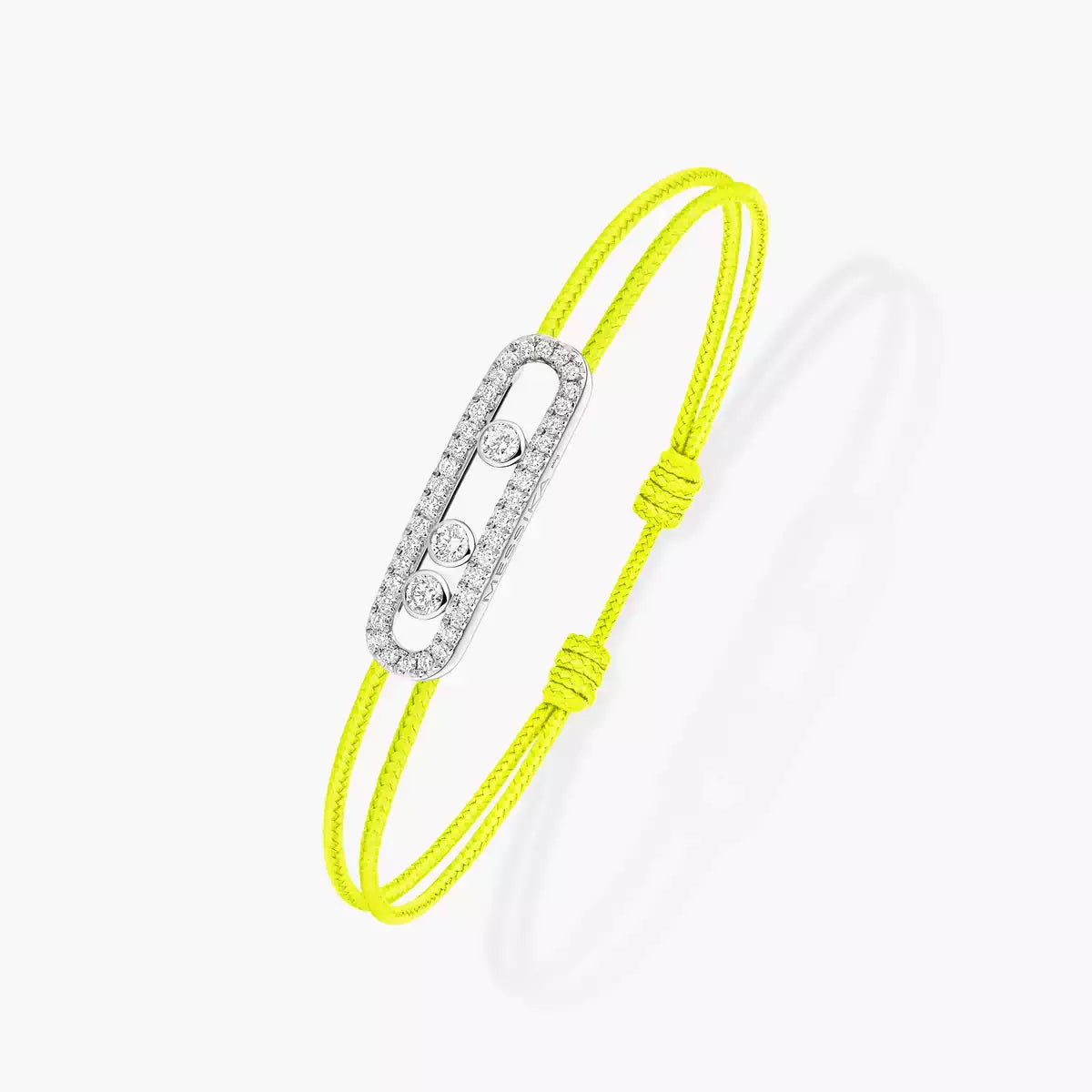 [Aura ]Messika Care(s) pink cord pavé bracelet