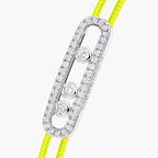 [Aura ]Messika Care(s) pink cord pavé bracelet