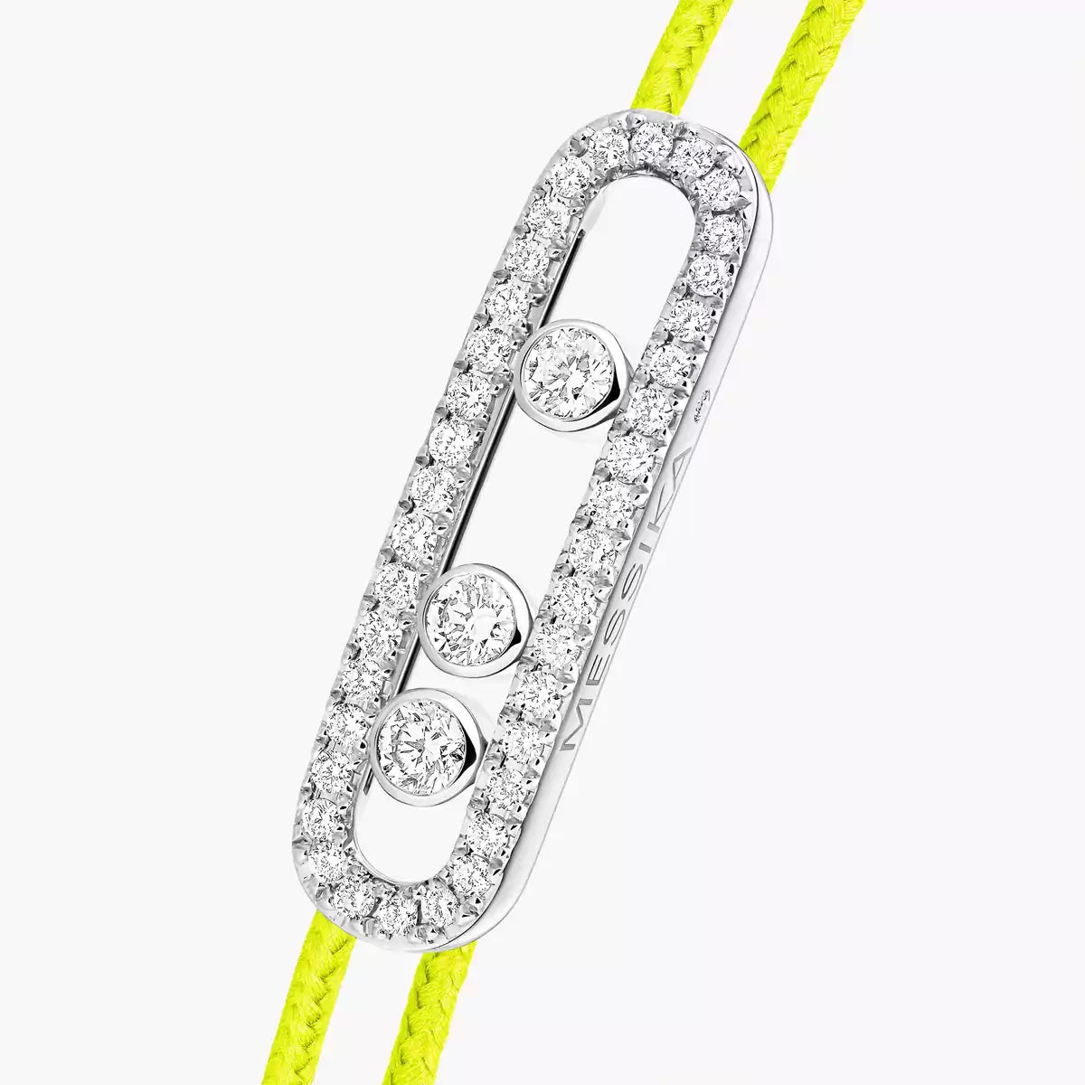 [Aura ]Messika Care(s) pink cord pavé bracelet