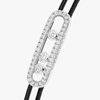 [Aura ]Messika Care(s) pink cord pavé bracelet
