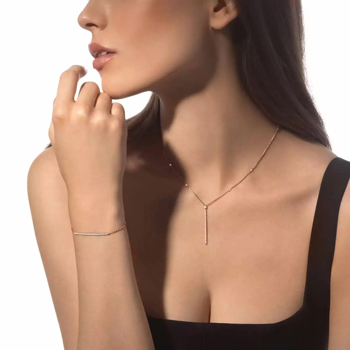 [Aura ]Diamond Thin Bangle 0.15ct My Twin Toi & Moi