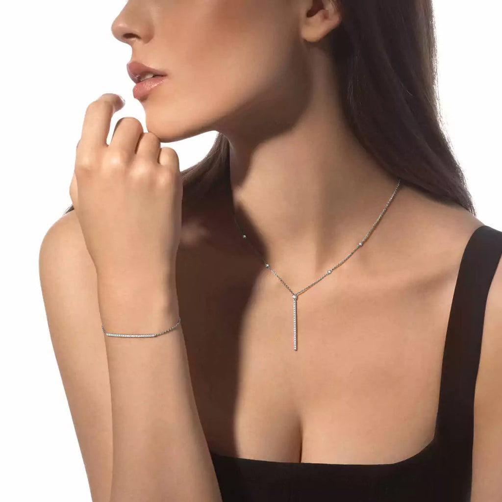 [Aura ]Diamond Thin Bangle 0.15ct My Twin Toi & Moi