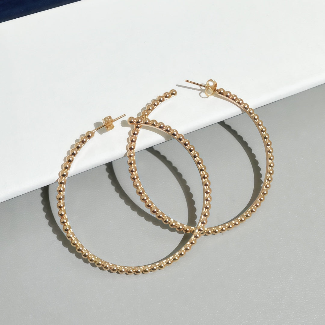 [⭐Aura ]  SMOOTH BEAD STUD EARRINGS