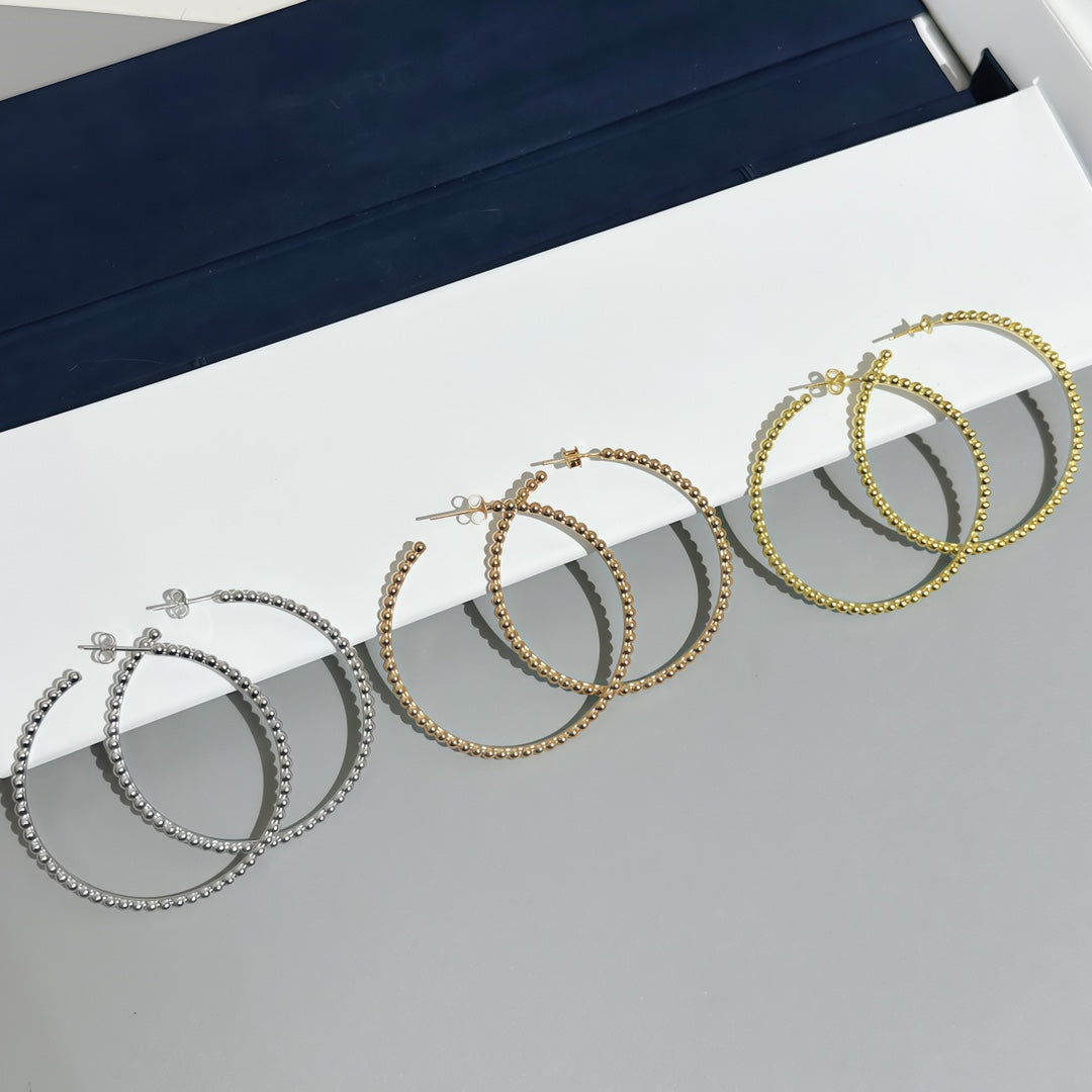 [Aura ]  SMOOTH BEAD STUD EARRINGS