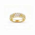 [Aura ]  THREE-ROW DIAMOND RING