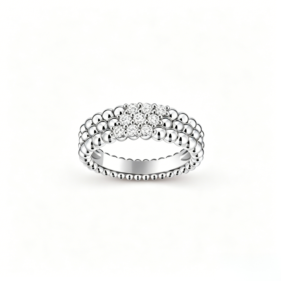 [Aura ]  THREE-ROW DIAMOND RING