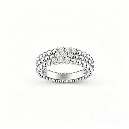 [Aura ]  DREIREIHIGER DIAMANTENRING