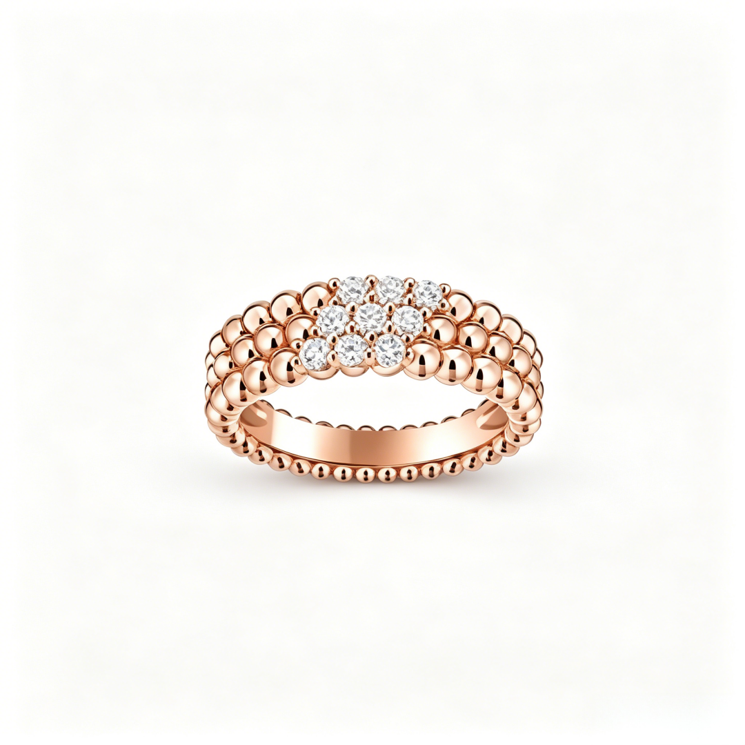 [Aura ]  DREIREIHIGER DIAMANTENRING