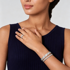 [Aura ]  THREE-ROW DIAMOND RING