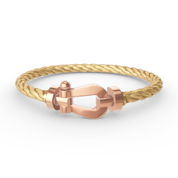 Aura FORCE LARGE HORSESHOE NO DIAMOND BRACELET ROSE GOLD