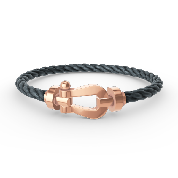 Aura FORCE LARGE HORSESHOE NO DIAMOND BRACELET ROSE GOLD