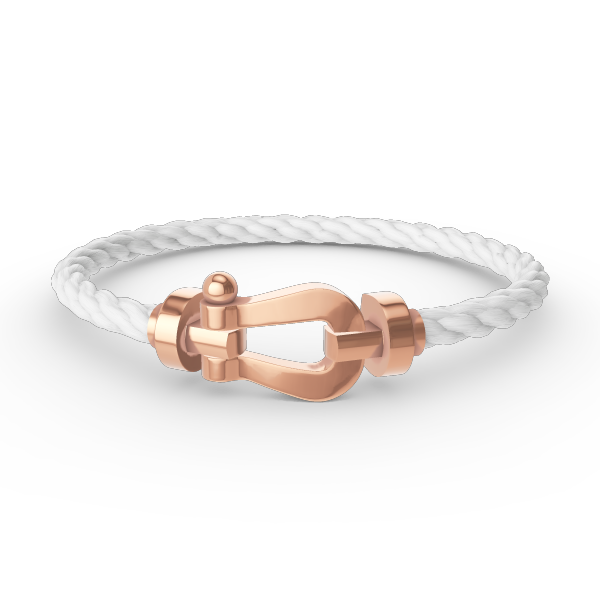 Aura FORCE LARGE HORSESHOE NO DIAMOND BRACELET ROSE GOLD