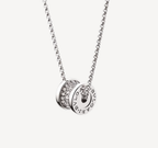 [⭐DORISW]ZERO 1 SILVER DIAMOND NECKLACE