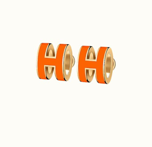 Aura MINI POP H EARRINGS ORANGE
