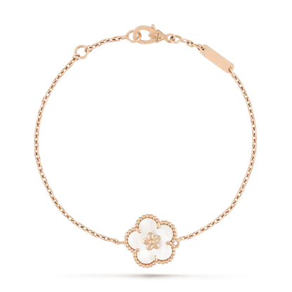 [⭐Aura ]LUCKY WHITE MOP PLUM BLOSSOM  BRACELET