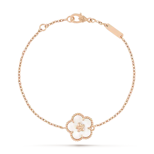 [⭐Aura ]LUCKY WHITE MOP PLUM BLOSSOM  BRACELET