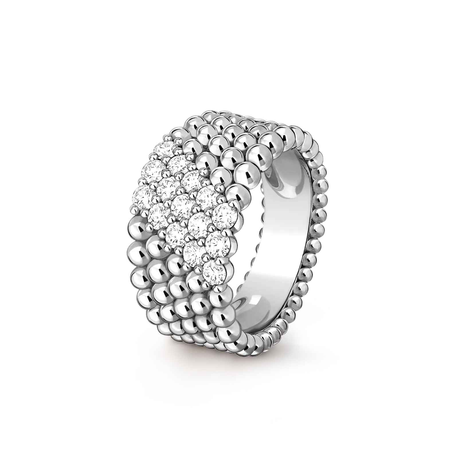 [Aura ]  PERLEE DIAMOND RING ,5-ROW DIAMOND-SET DESIGN