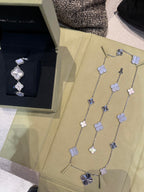 [Aura ] 25 NEW CLOVER 15 MOTIFS PURPLE CHALCEDONY
