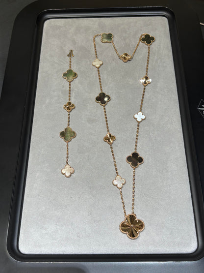[⭐Aura ] 25 NEW CLOVER 15 MOTIFS GRAY MOTHER-OF-PEARL